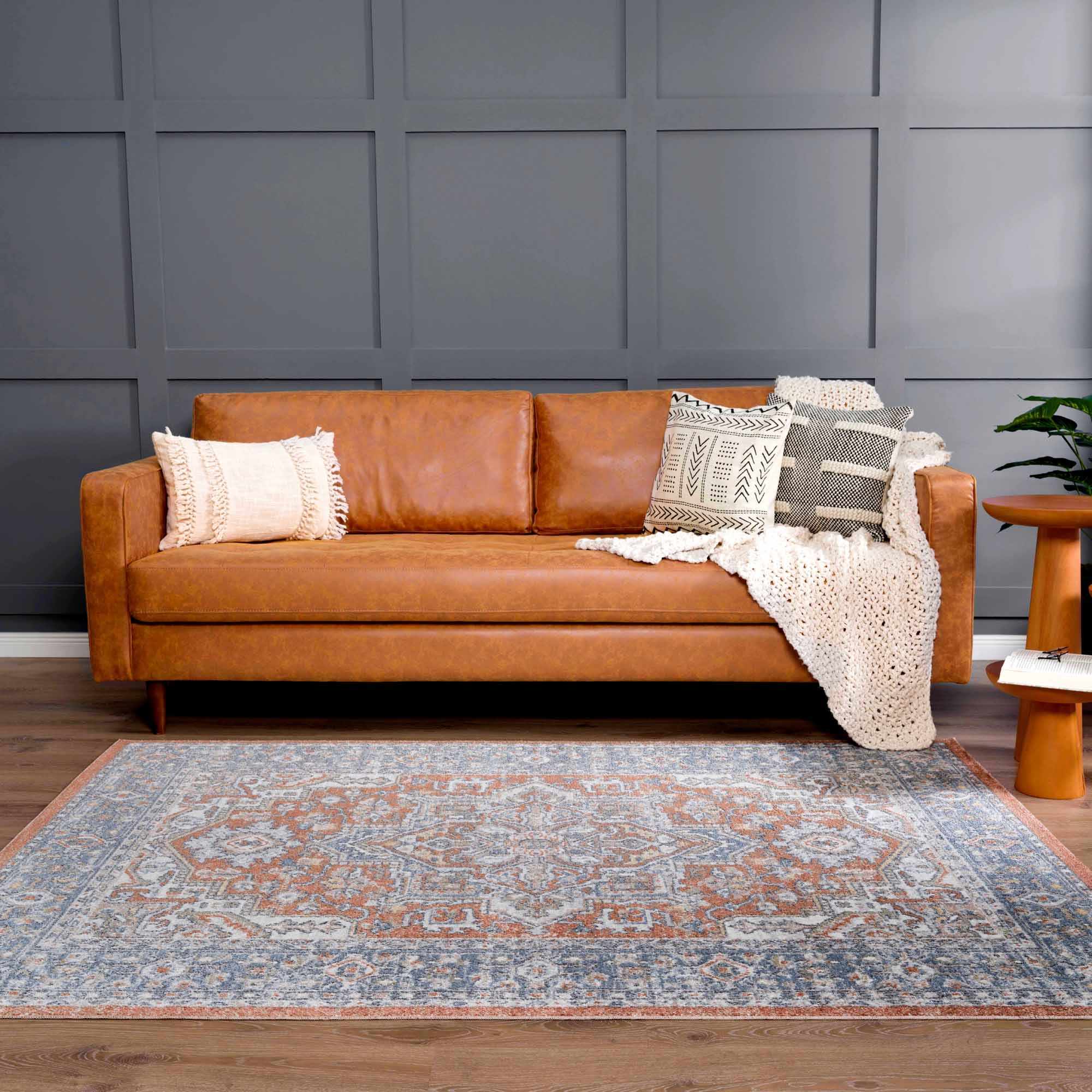 Ember Washable Area Rug