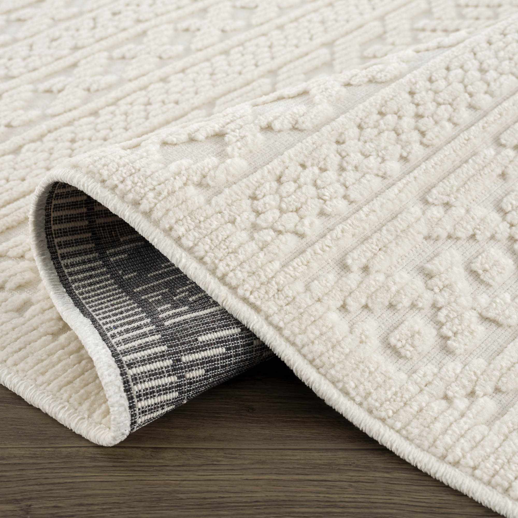 Fadey Washable Area Rug Champagne Themis