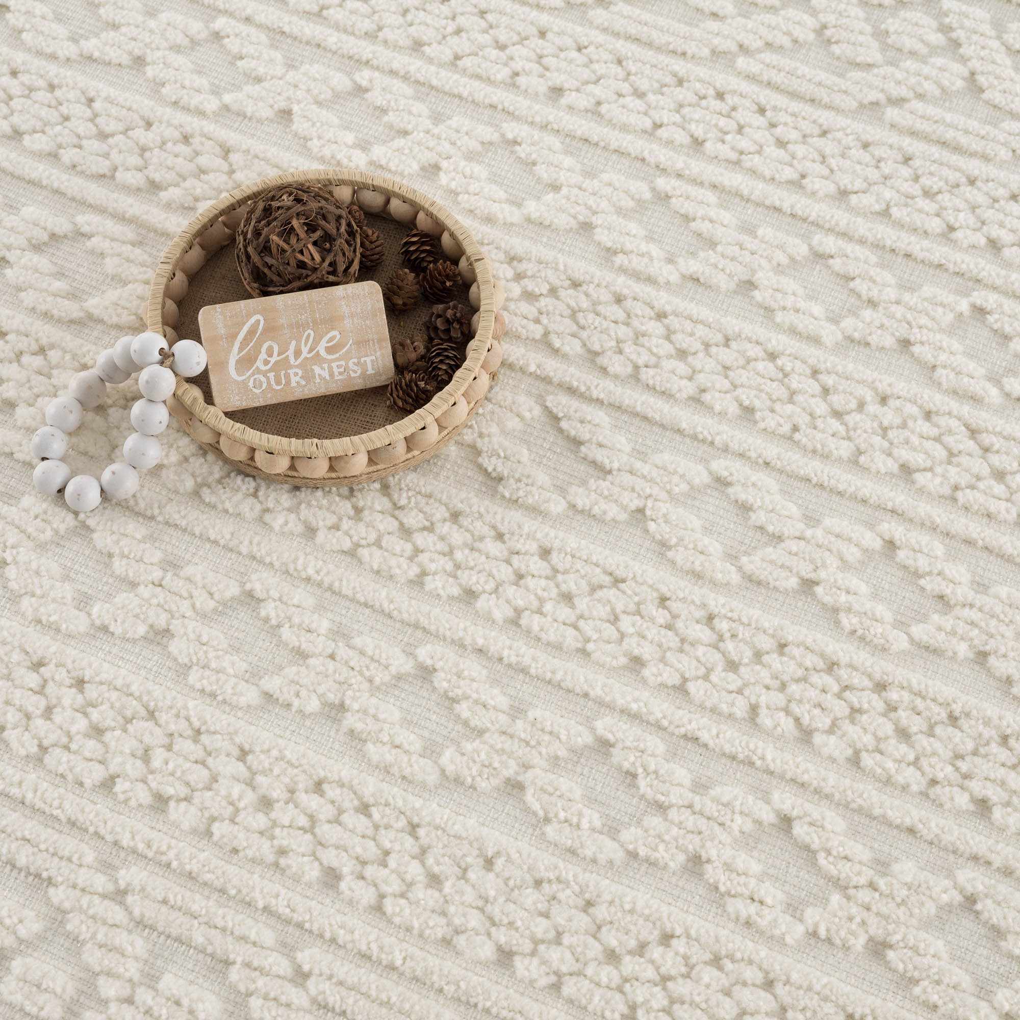 Fadey Washable Area Rug Champagne Themis